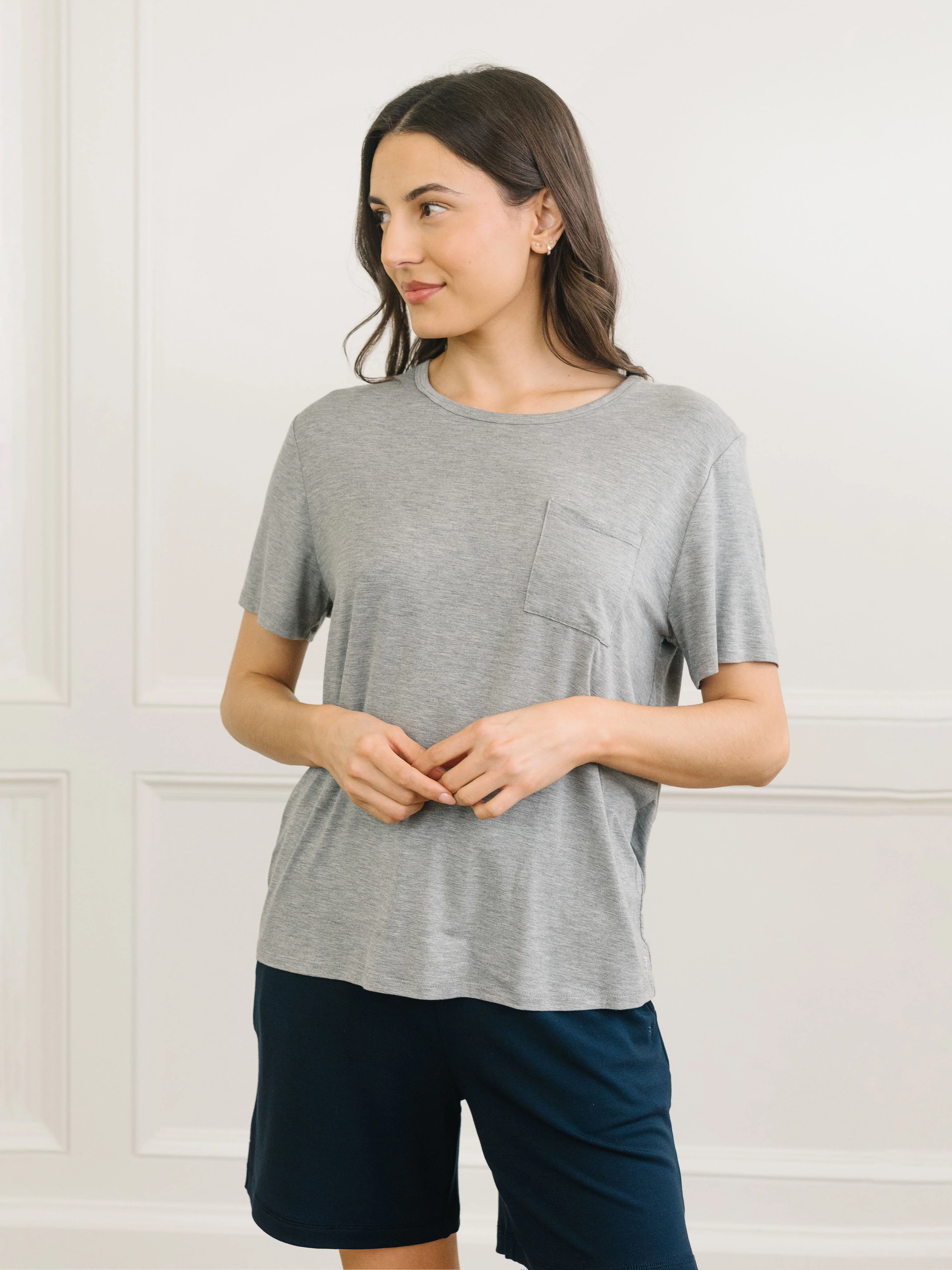 Women's Bamboo Stretch-Knit Lounge Tee - Last Chance