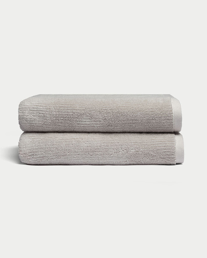 Ribbed Terry Bath Towels