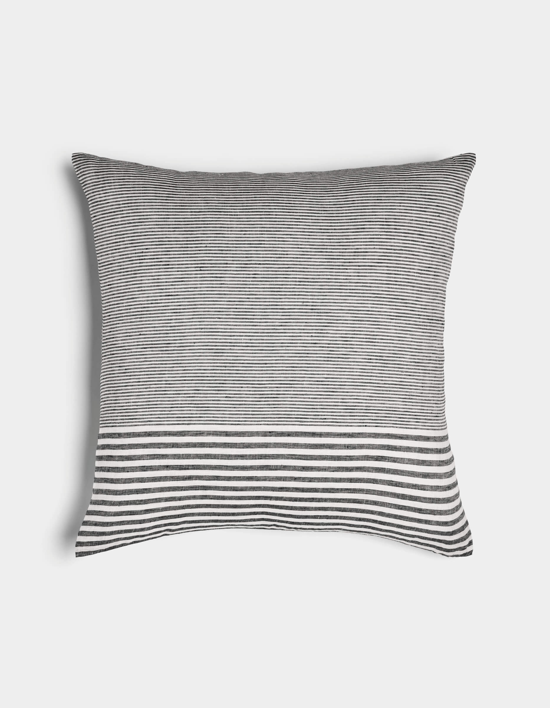 Striped Linen Throw Pillow