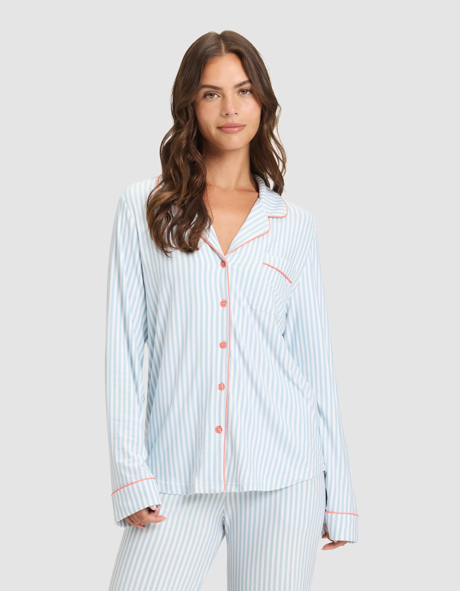 Women's Bamboo Stretch-Knit Long Sleeve Pajama Top - Last Chance - Image 13