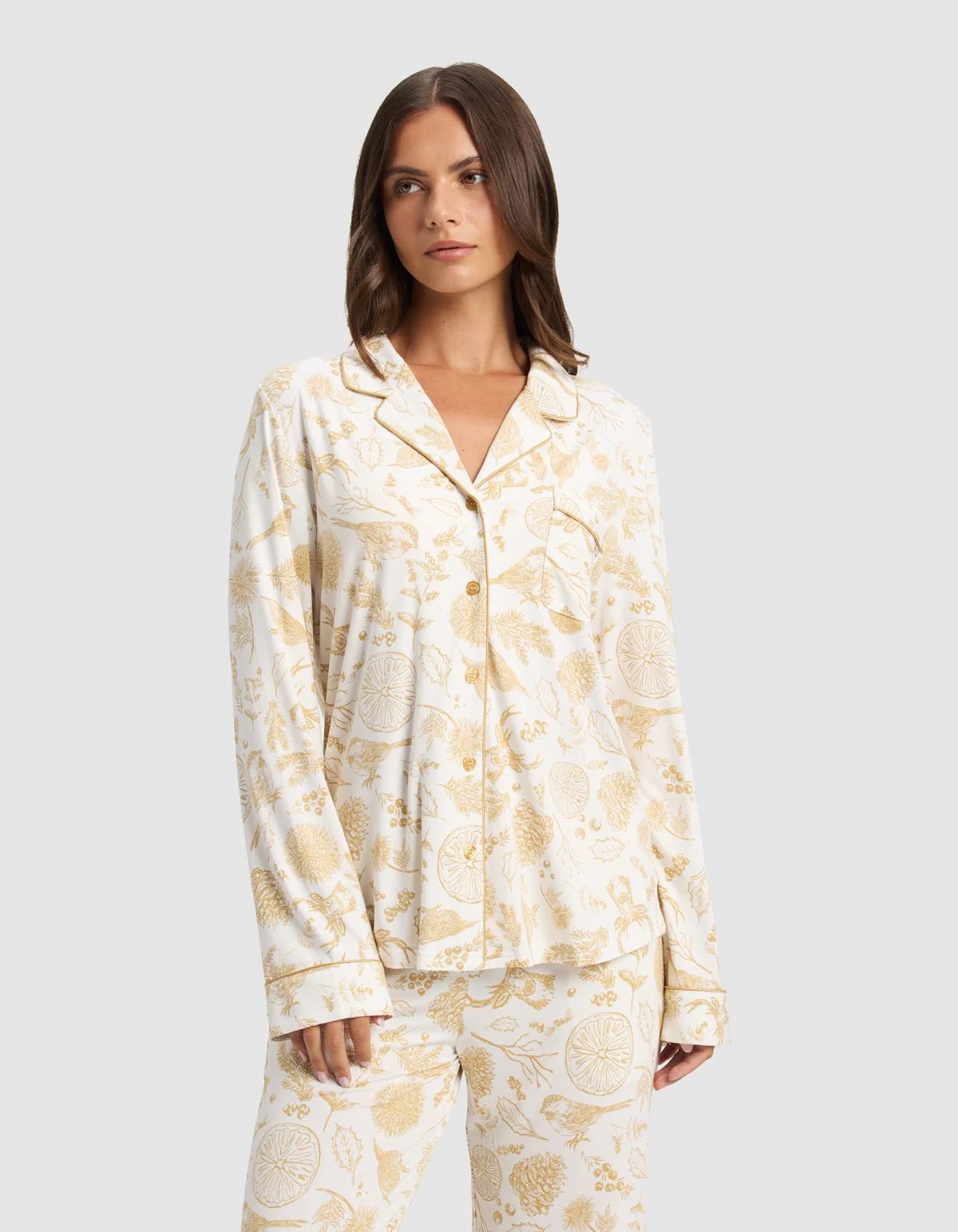 Women's Bamboo Stretch-Knit Long Sleeve Pajama Set - Last Chance - Image 9