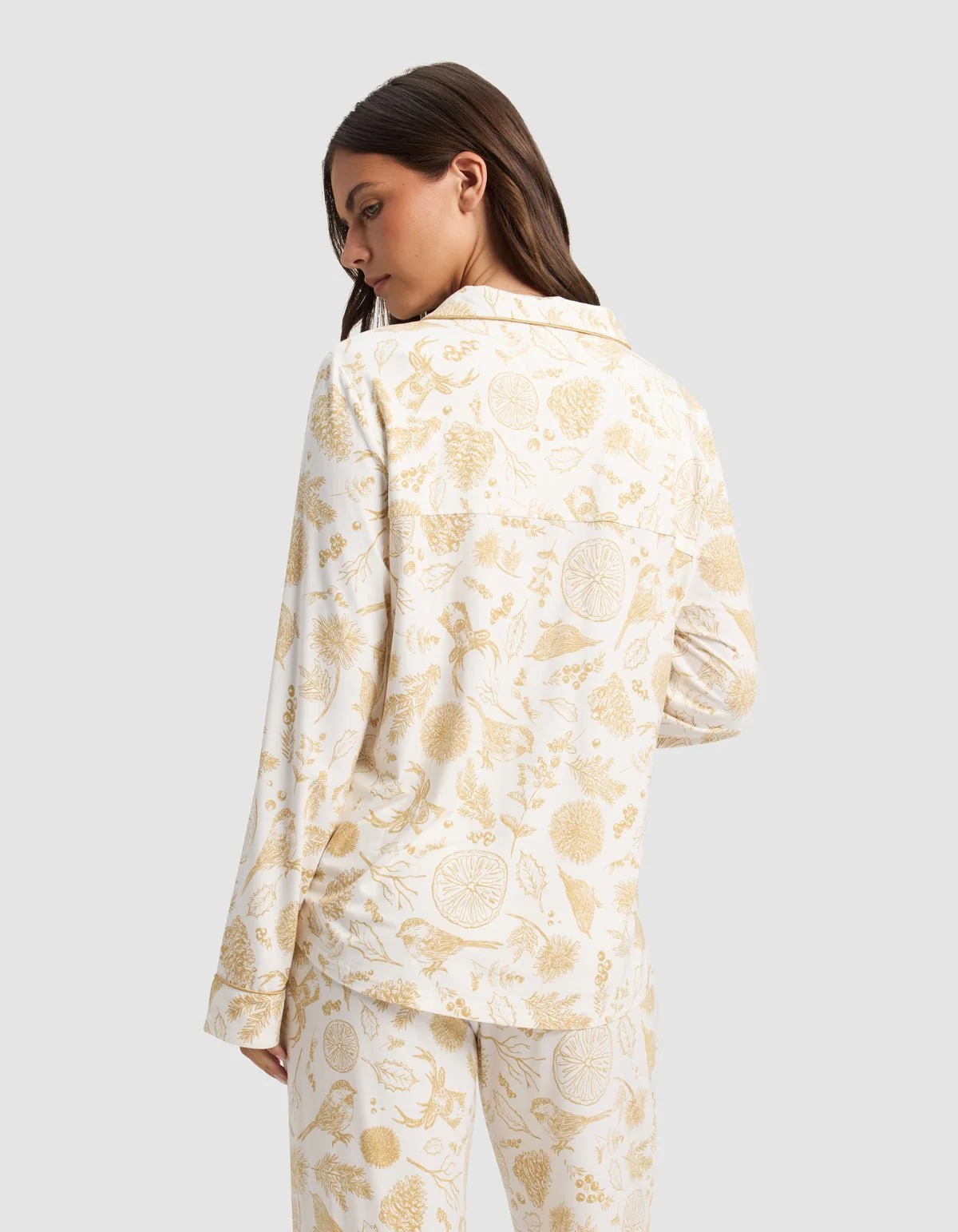 Women's Bamboo Stretch-Knit Long Sleeve Pajama Top - Last Chance - Image 8