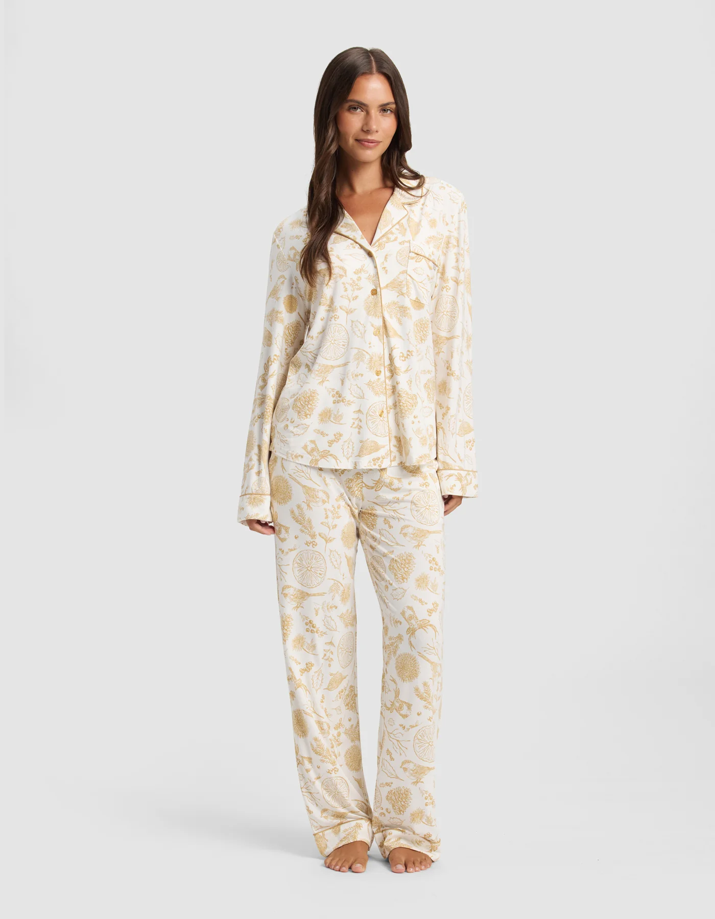 Women's Bamboo Stretch-Knit Long Sleeve Pajama Top - Last Chance - Image 9