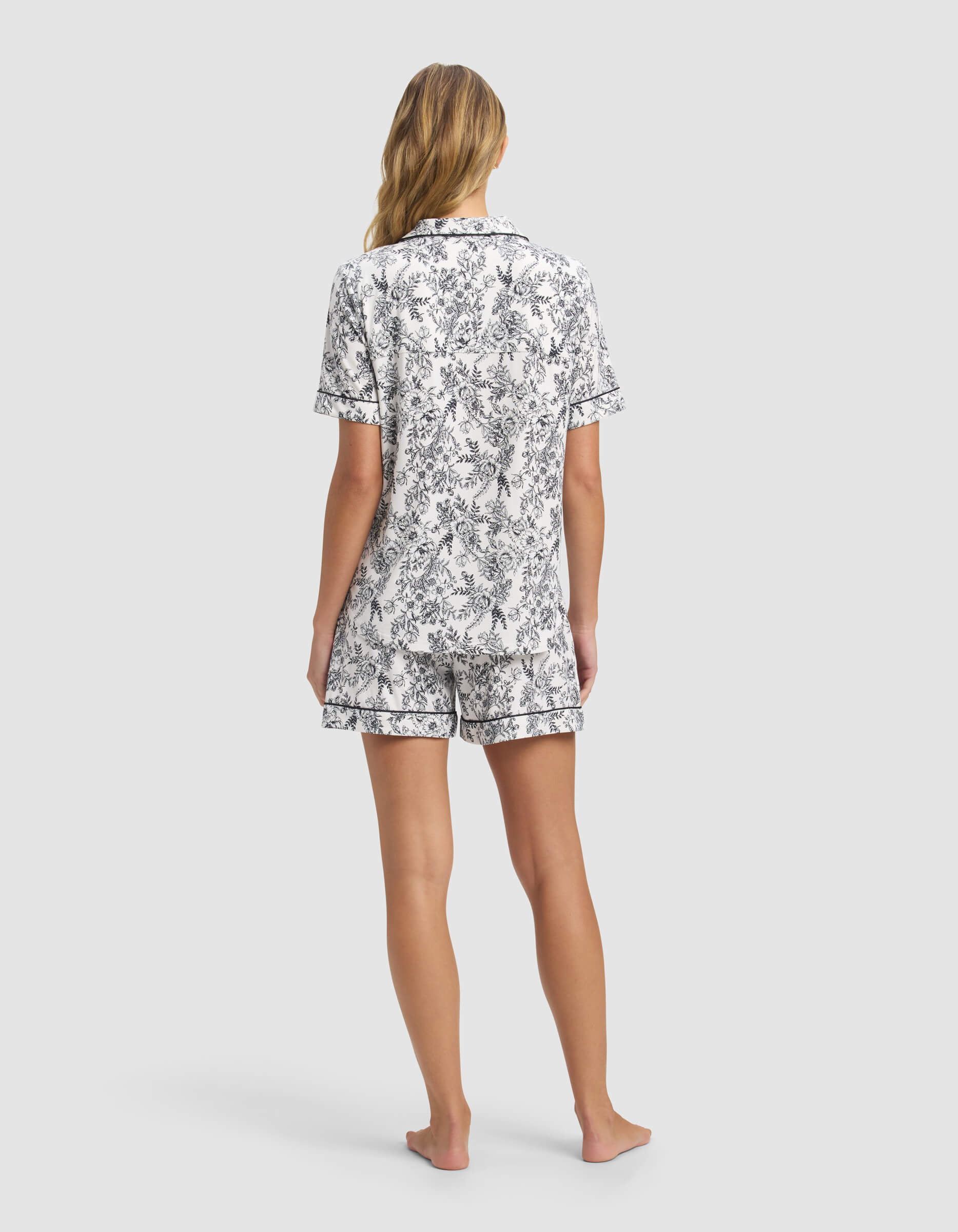 Women's Bamboo Stretch-Knit Short Sleeve Pajama Set - Last Chance - Image 19
