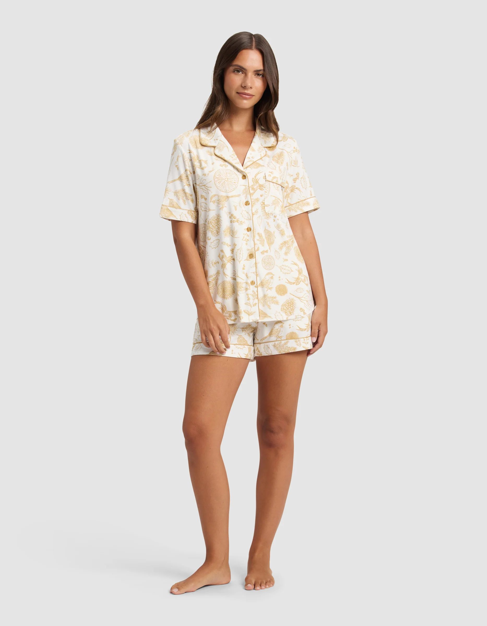Women's Bamboo Stretch-Knit Short Sleeve Pajama Top - Last Chance - Image 18