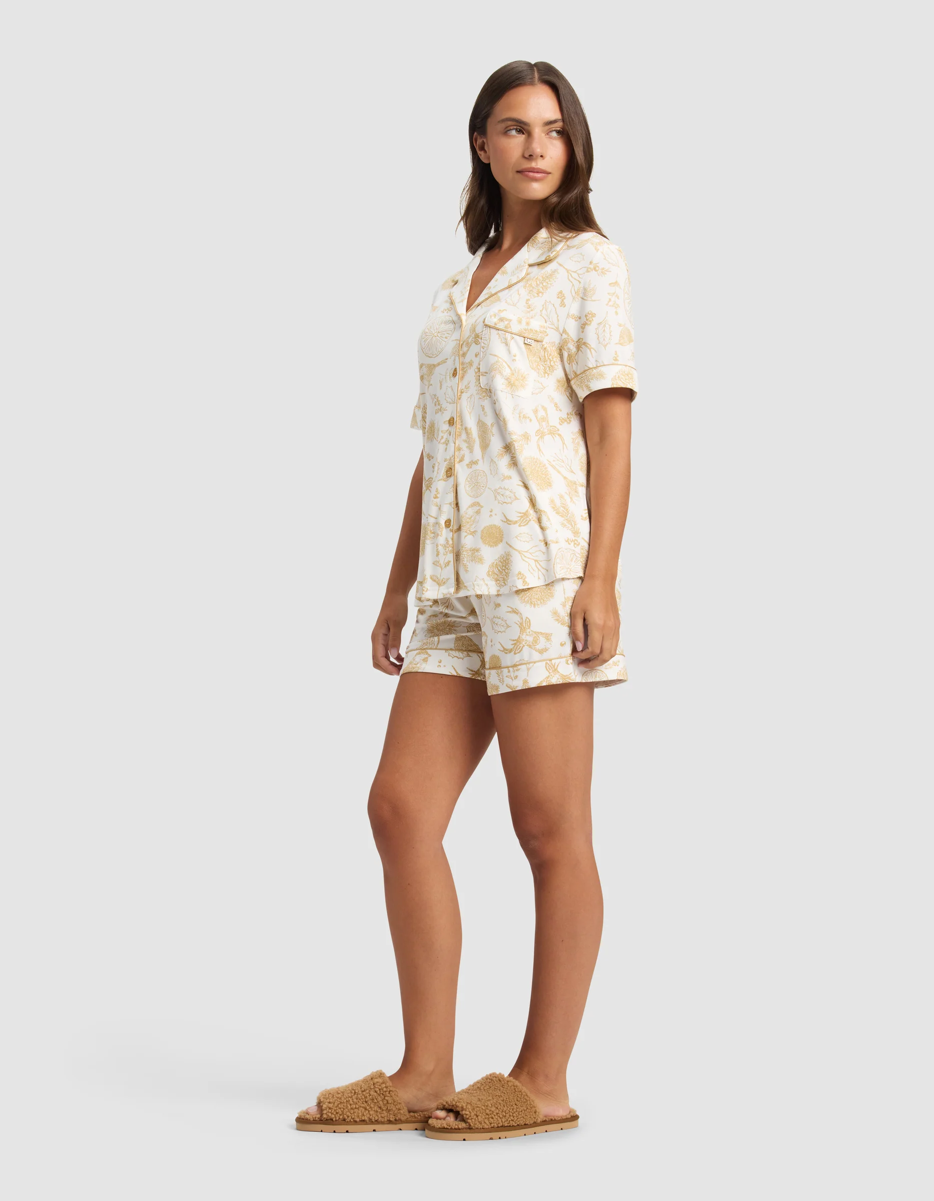 Women's Bamboo Stretch-Knit Short Sleeve Pajama Set - Last Chance - Image 4
