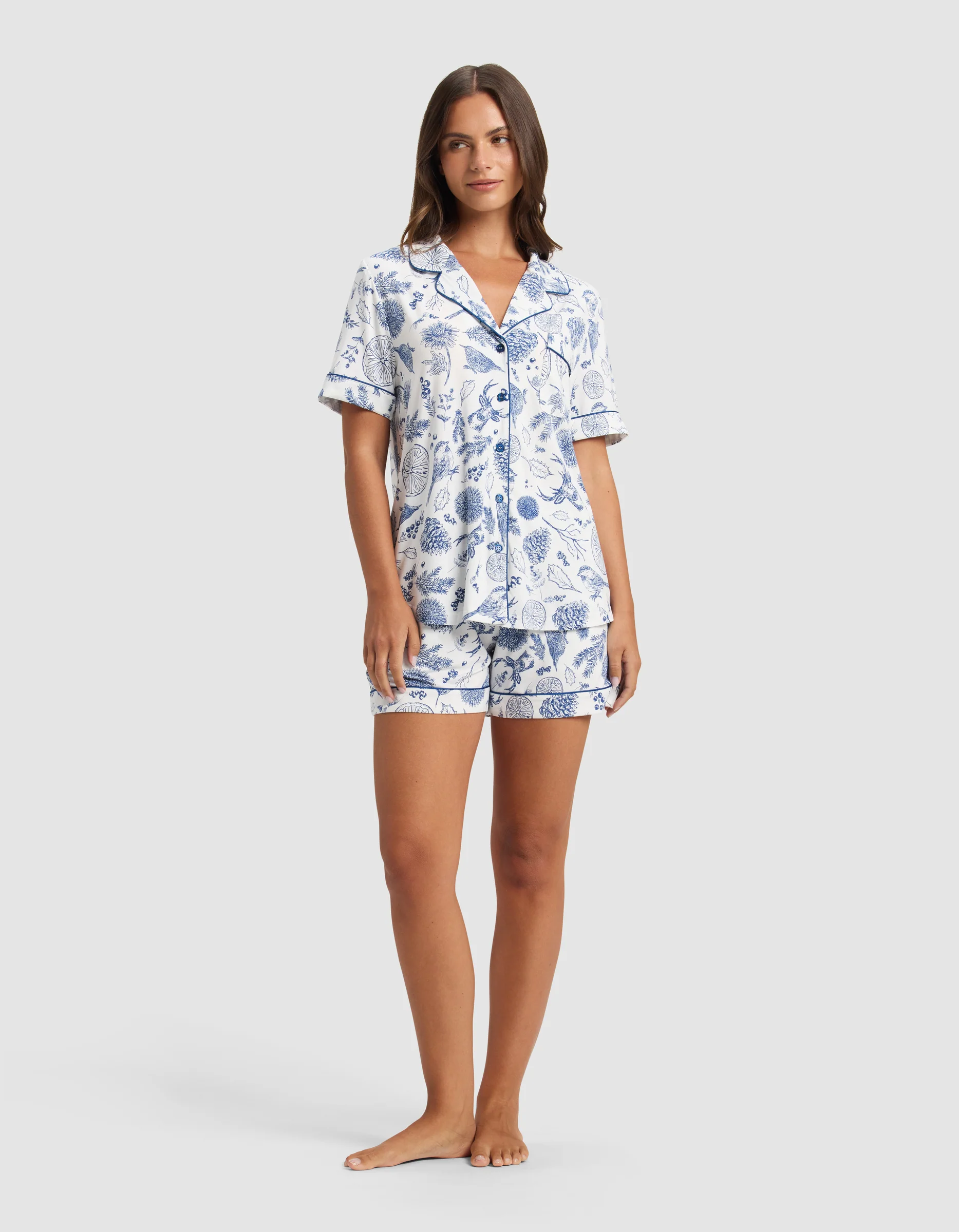 Women's Bamboo Stretch-Knit Short Sleeve Pajama Set - Last Chance - Image 5
