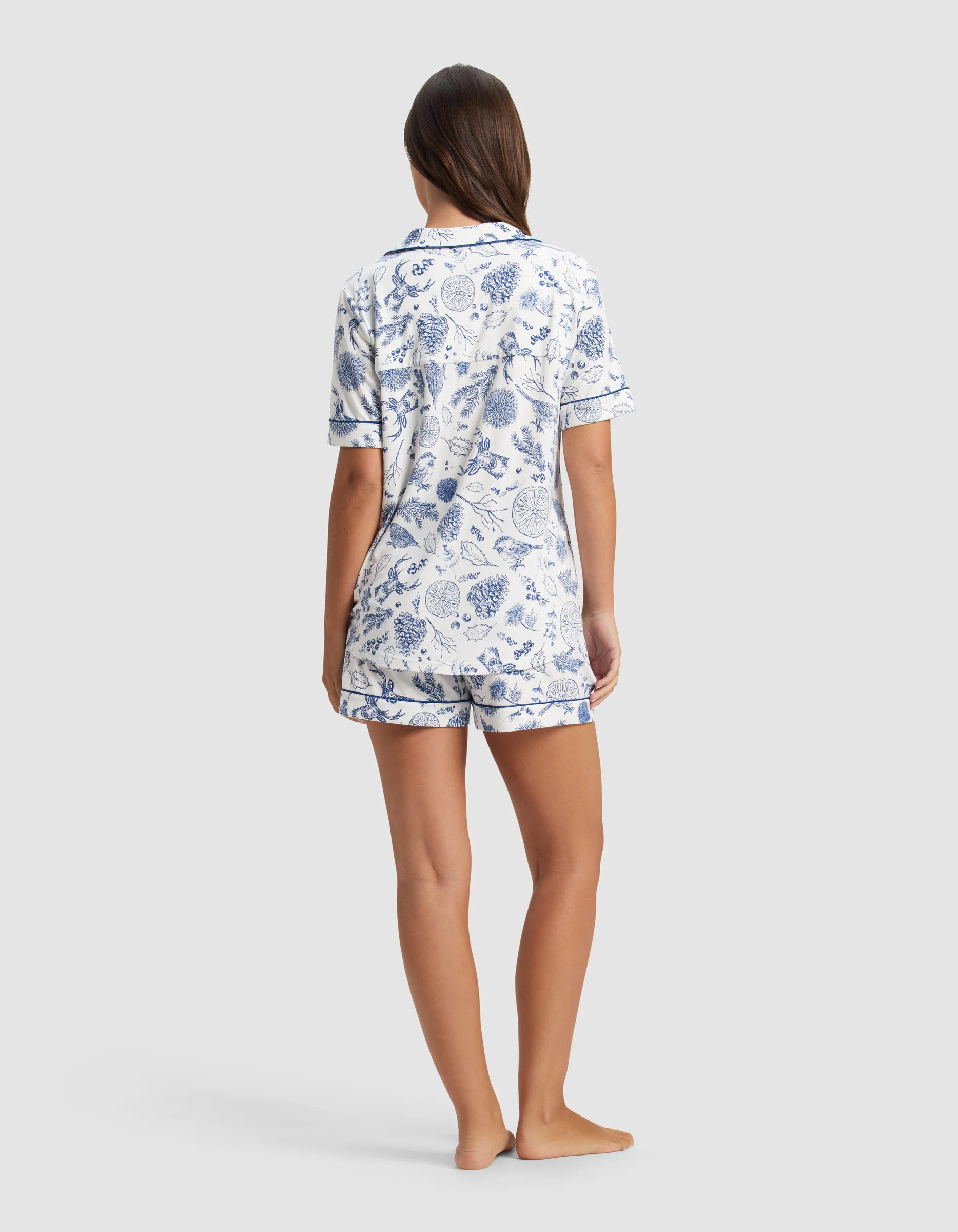 Women's Bamboo Stretch-Knit Short Sleeve Pajama Set - Last Chance - Image 7