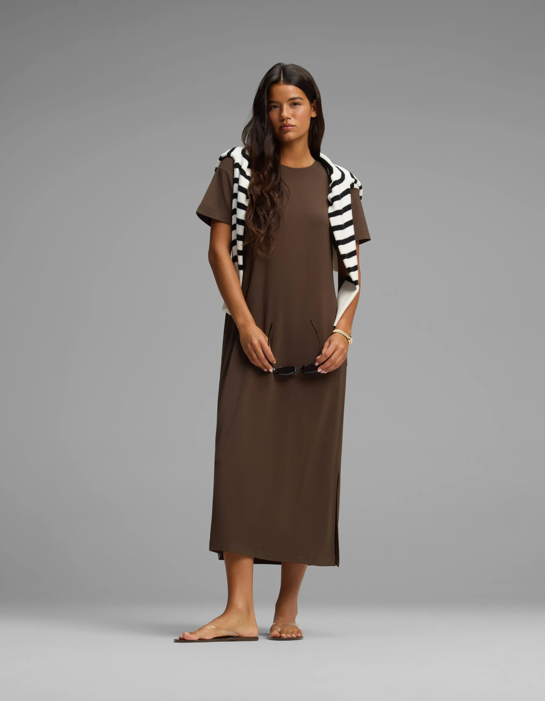 Women's Brushed Bamboo Midi Dress