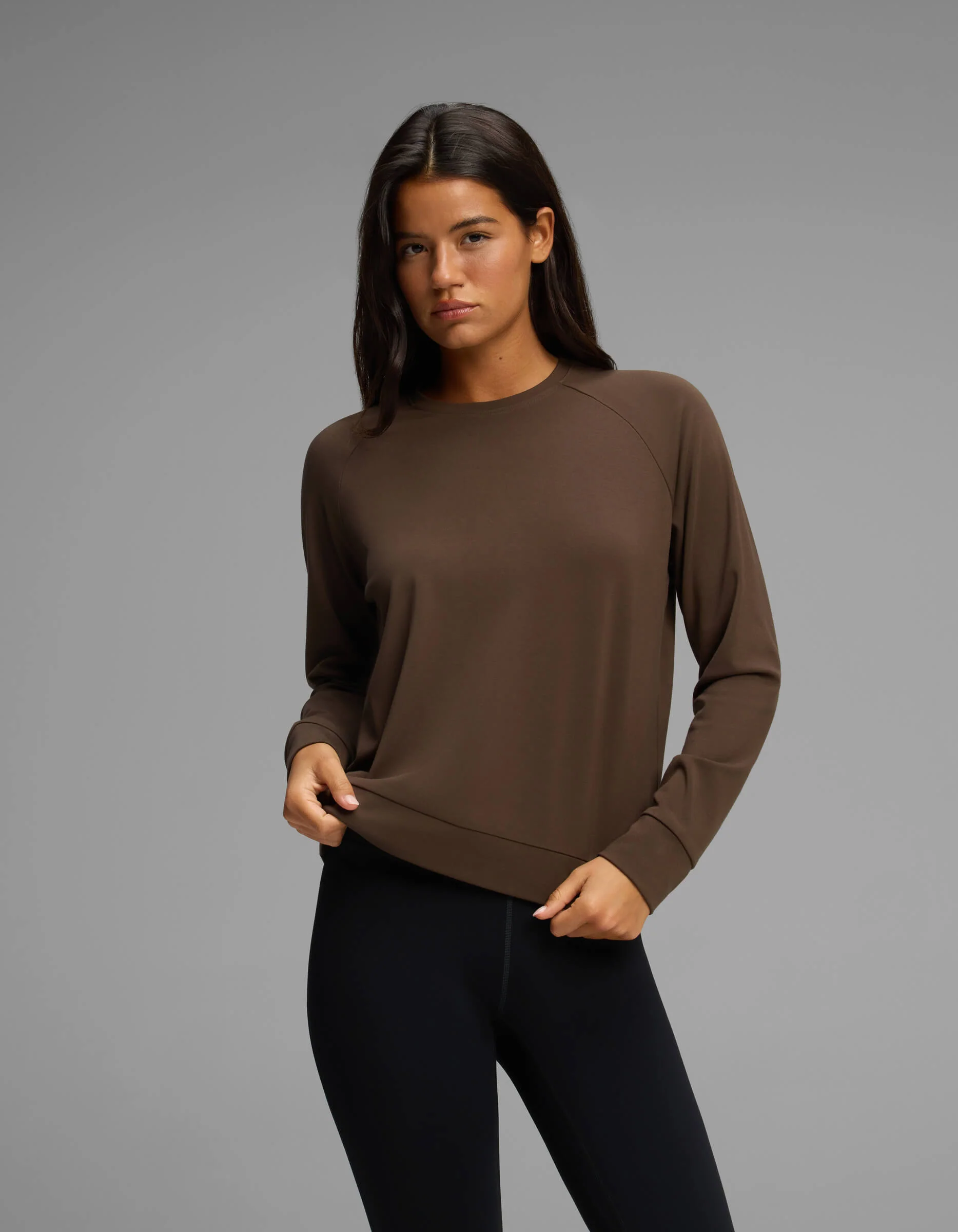 Women's Brushed Bamboo Pullover Crew