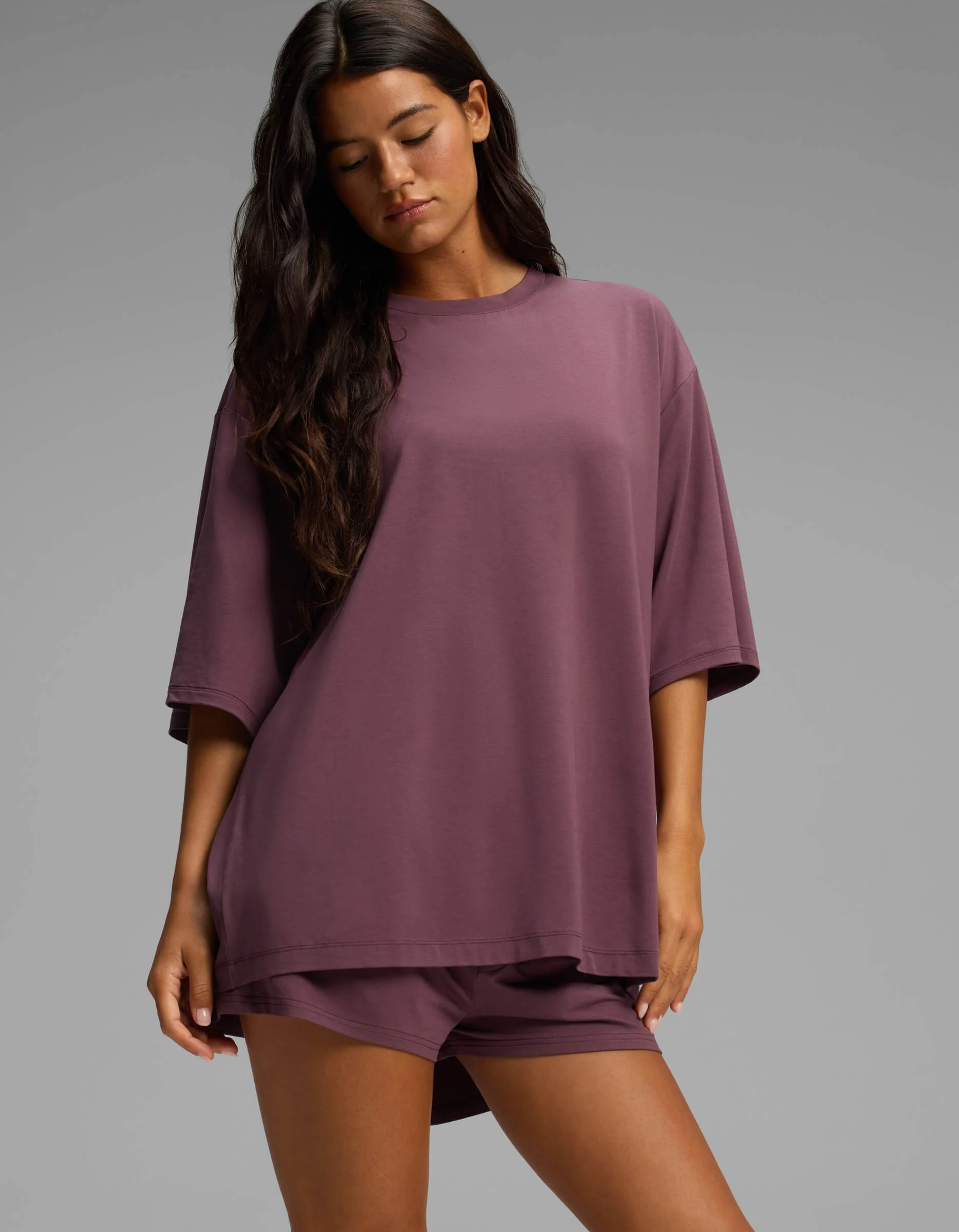 Women's First Layer Boyfriend Sleep Tee & Boxer Short Set - Image 15