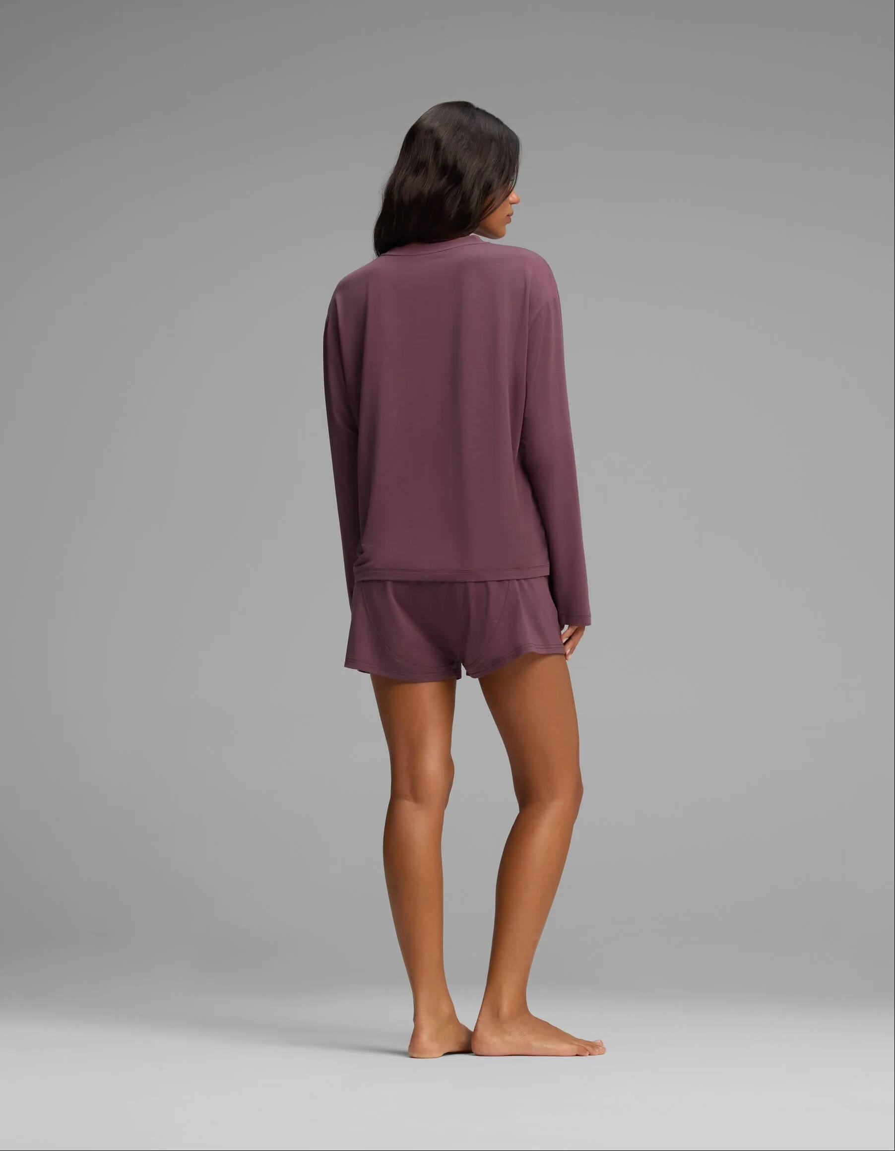 Women's First Layer Long Sleeve Sleep Tee & Boxer Short Set - Image 14