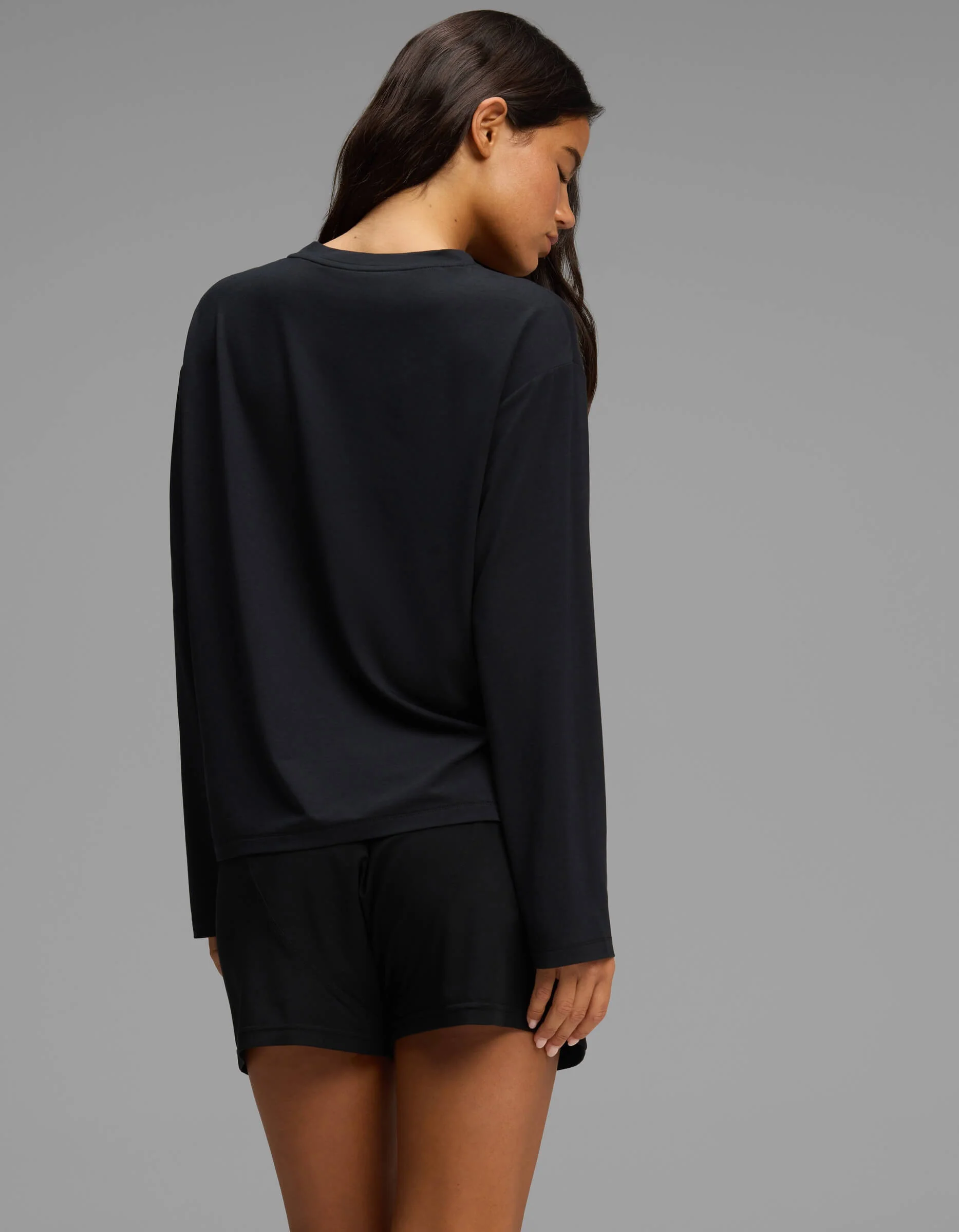 Women's First Layer Long Sleeve Sleep Tee & Boxer Short Set - Image 3