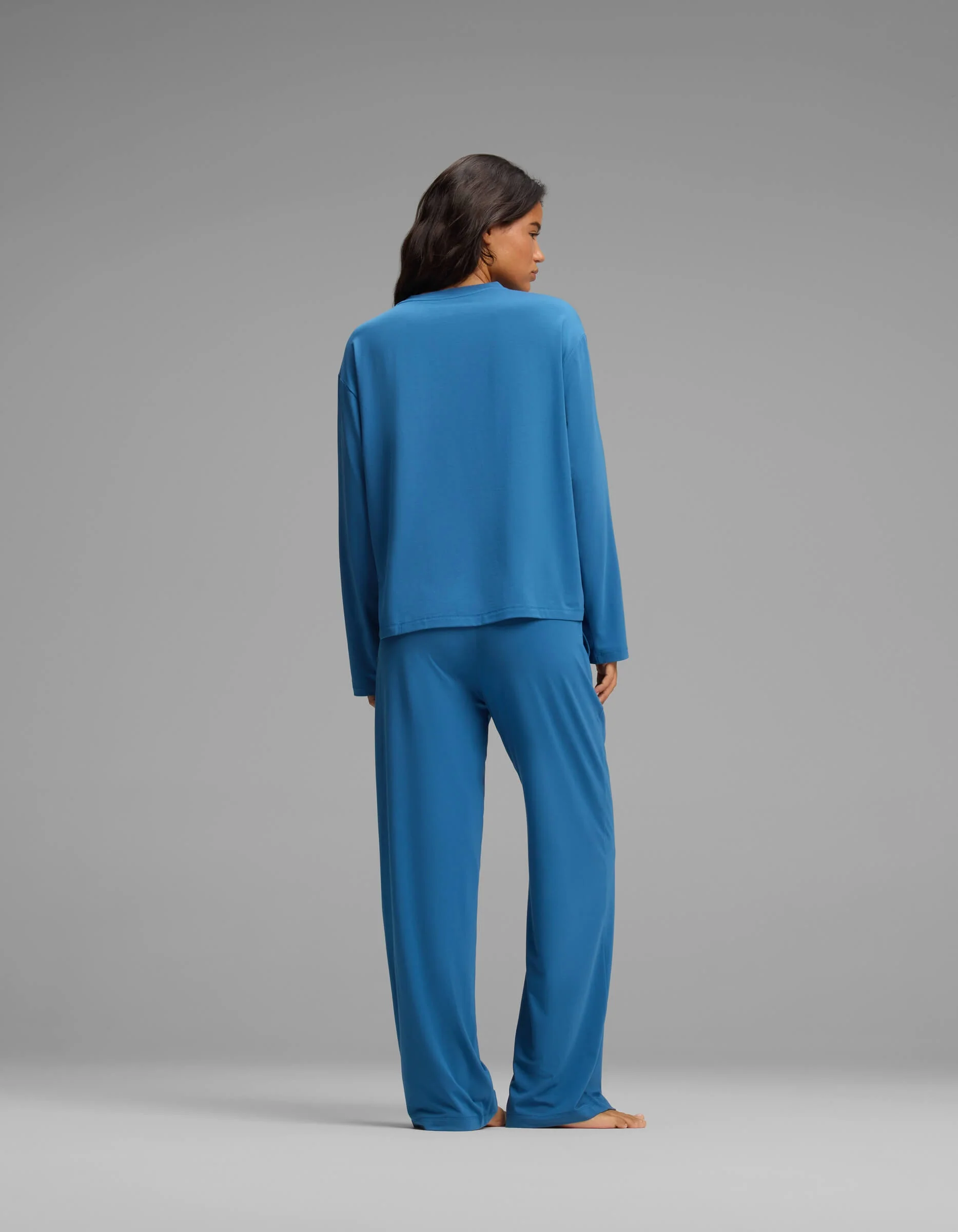 Women's First Layer Long Sleeve Sleep Tee & Pajama Pant Set - Image 9