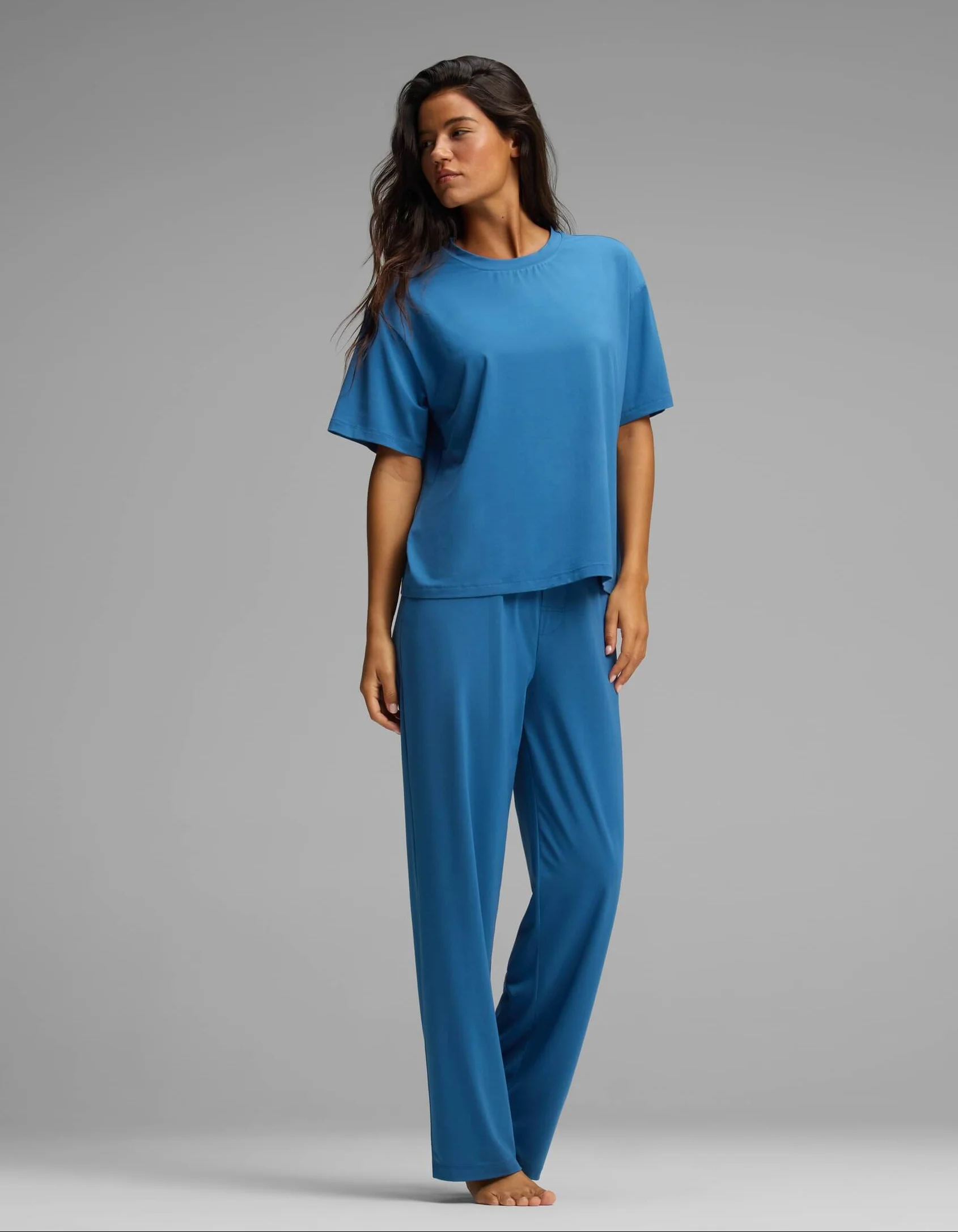 Women's First Layer Pajama Short Sleeve Tee & Pajama Pant Set - Image 5