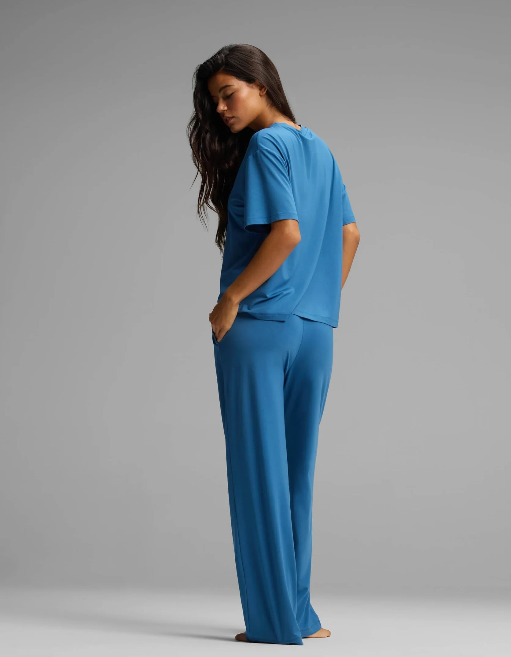 Women's First Layer Pajama Short Sleeve Tee & Pajama Pant Set - Image 6