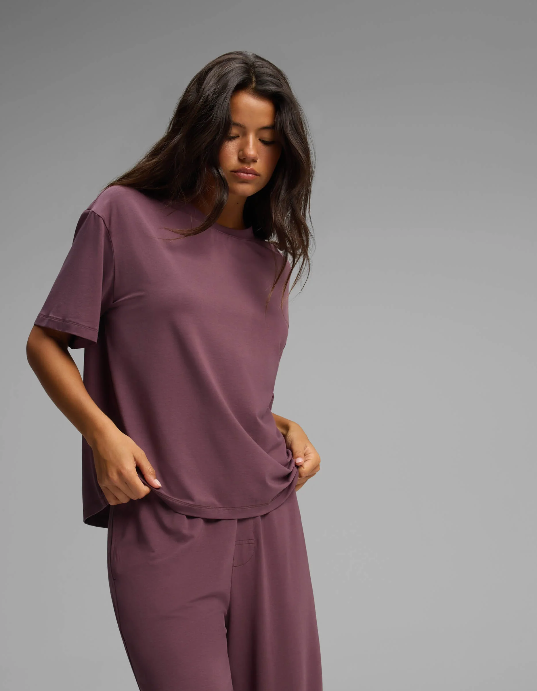 Women's First Layer Pajama Short Sleeve Tee & Pajama Pant Set - Image 13