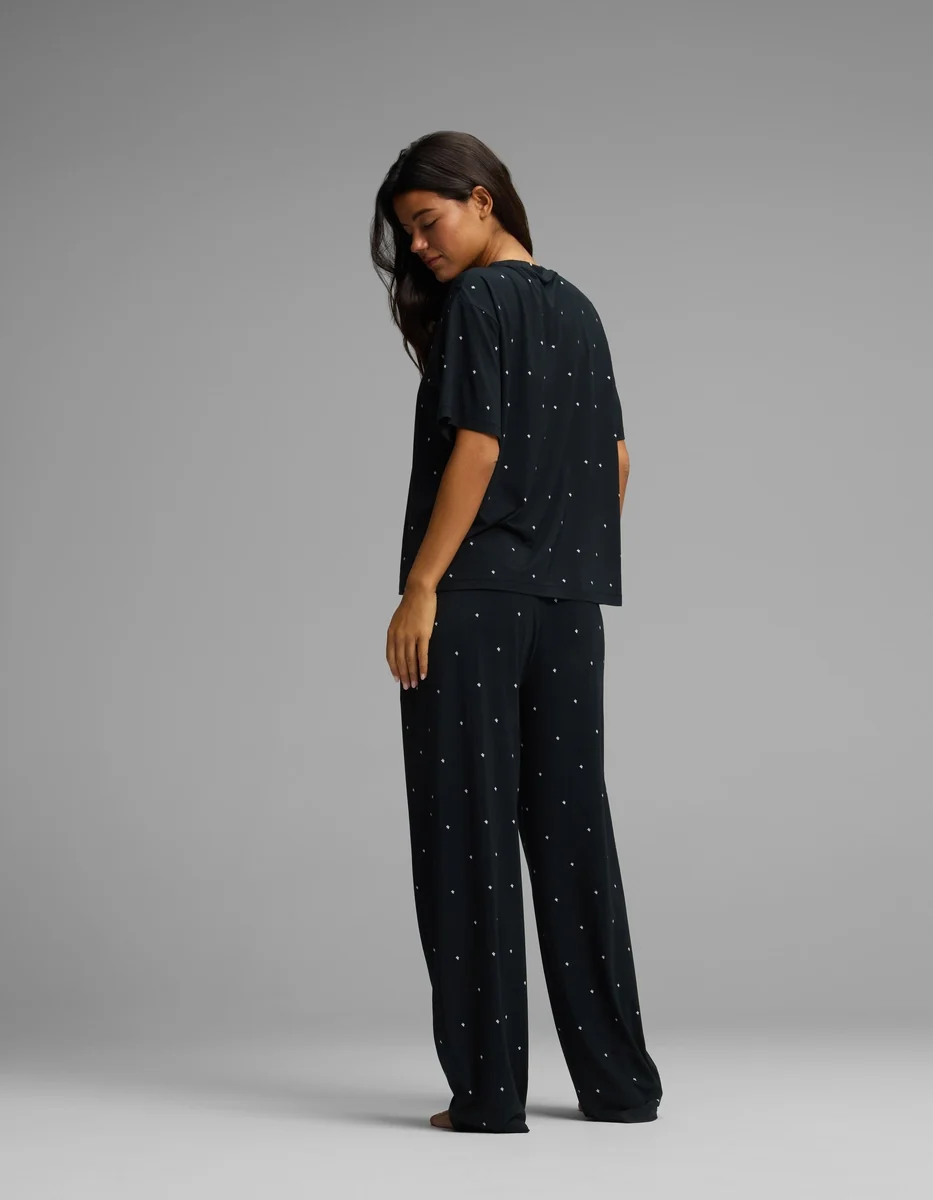 Women's First Layer Pajama Short Sleeve Tee & Pajama Pant Set - Image 30