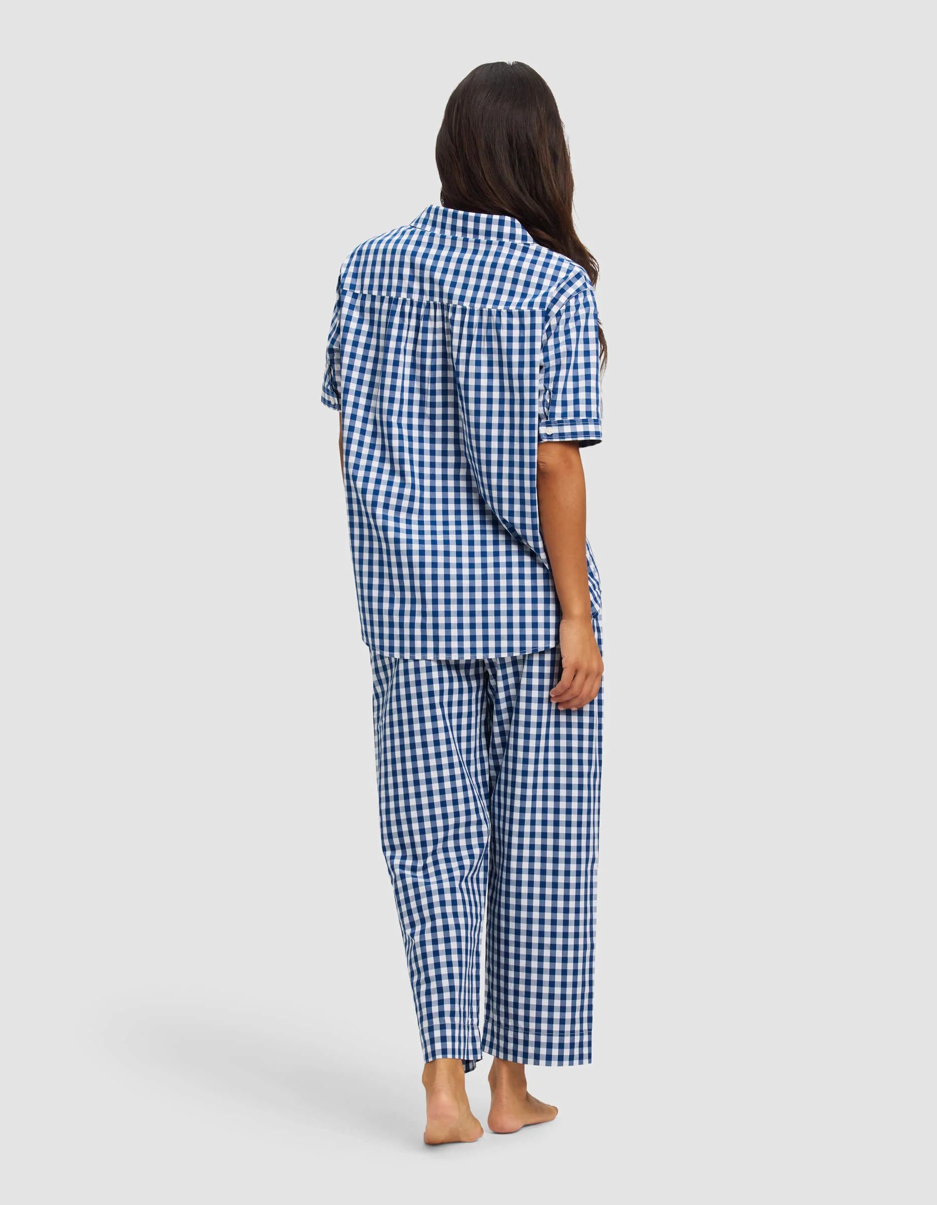 Women's Sutton Short Sleeve & Cropped Pajama Pant Set - Image 13