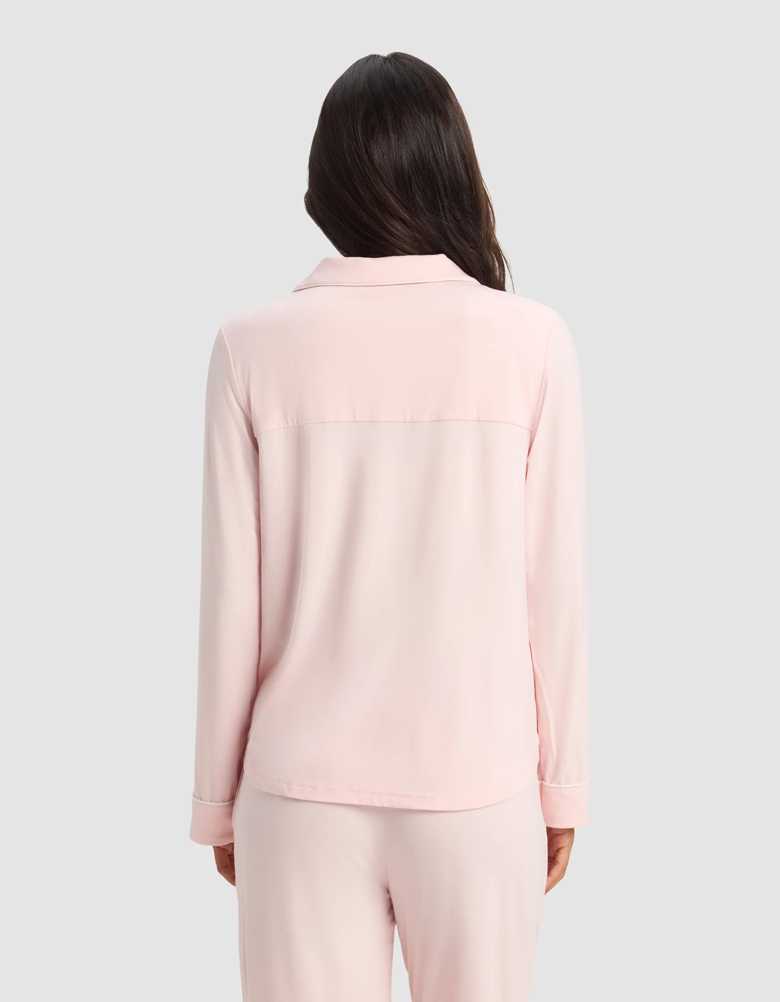 Women's Bamboo Stretch-Knit Long Sleeve Pajama Top - Image 2