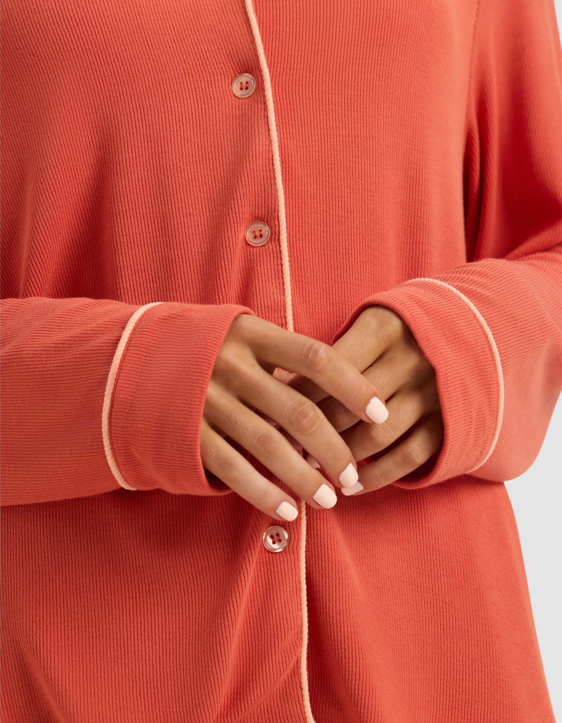Women's Bamboo Rib-Knit Classic Long Sleeve Pajama Set - Last Chance - Image 21