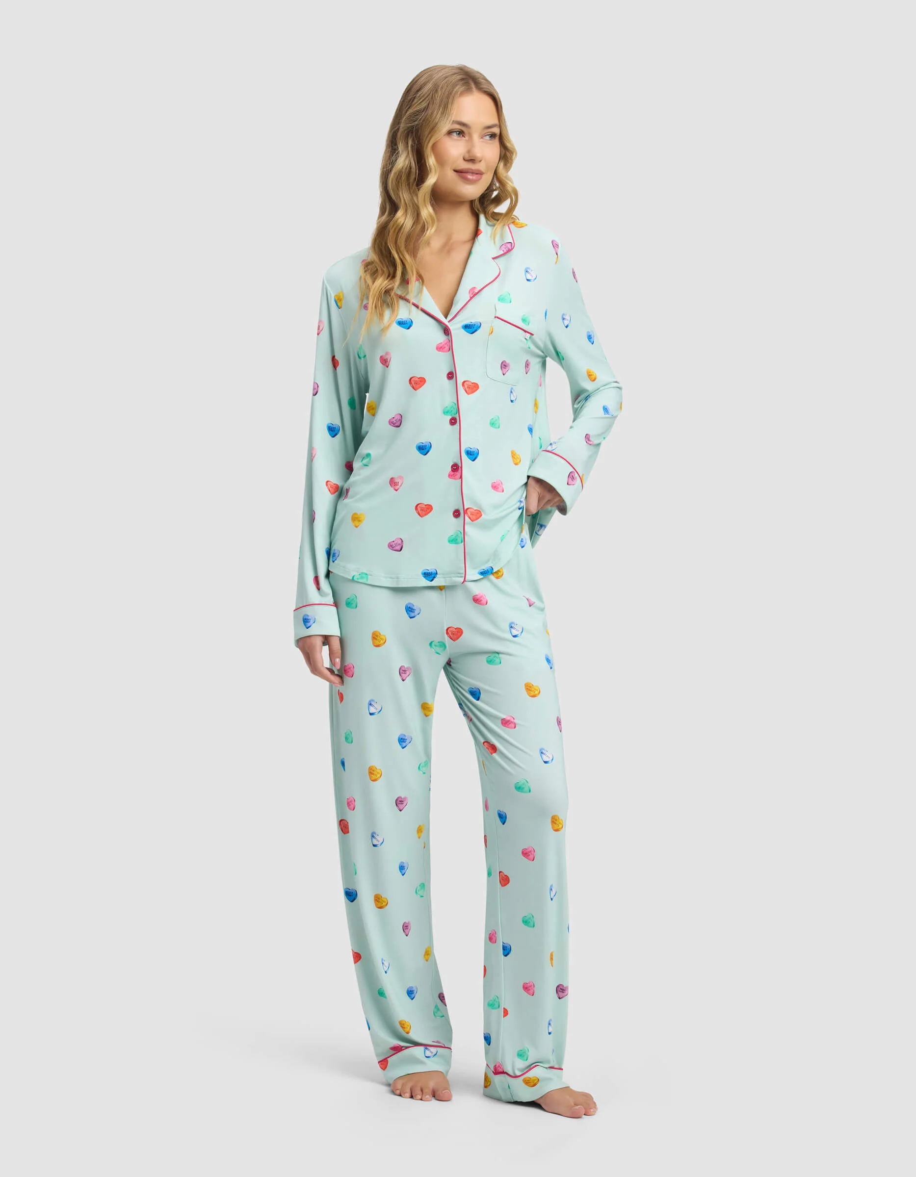 Women's Bamboo Stretch-Knit Long Sleeve Pajama Set - Last Chance - Image 5
