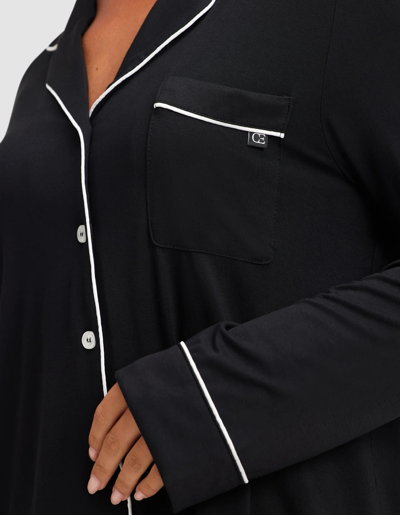 Women's Bamboo Stretch-Knit Long Sleeve Pajama Top TALL - Image 5