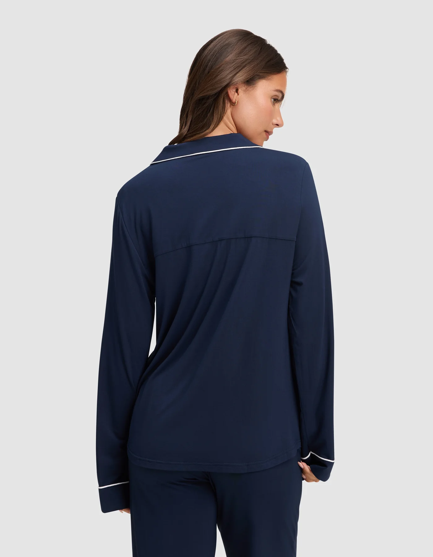 Women's Bamboo Stretch-Knit Long Sleeve Pajama Top TALL - Image 14
