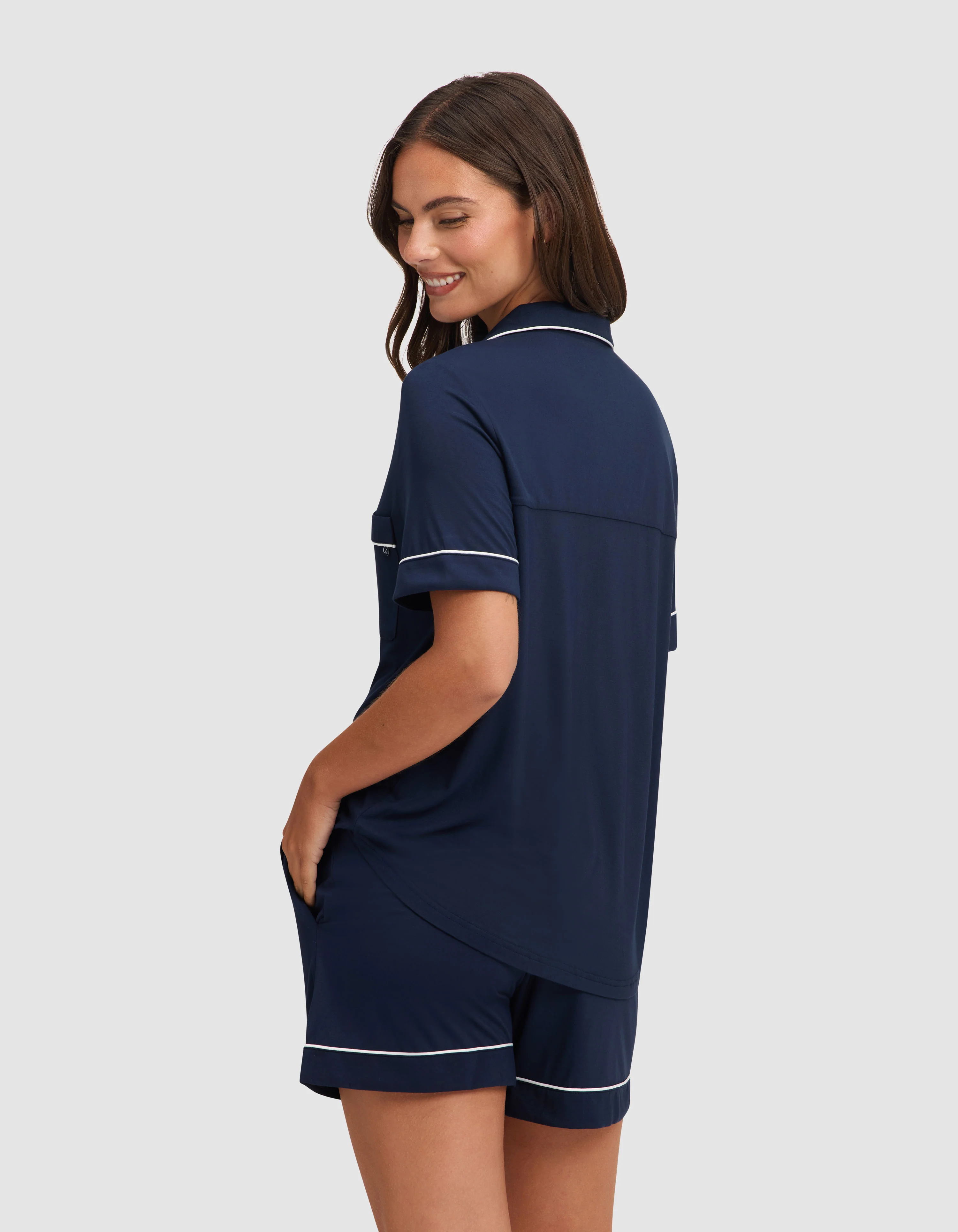 Women's Bamboo Stretch-Knit Short Sleeve Pajama Set - Image 30