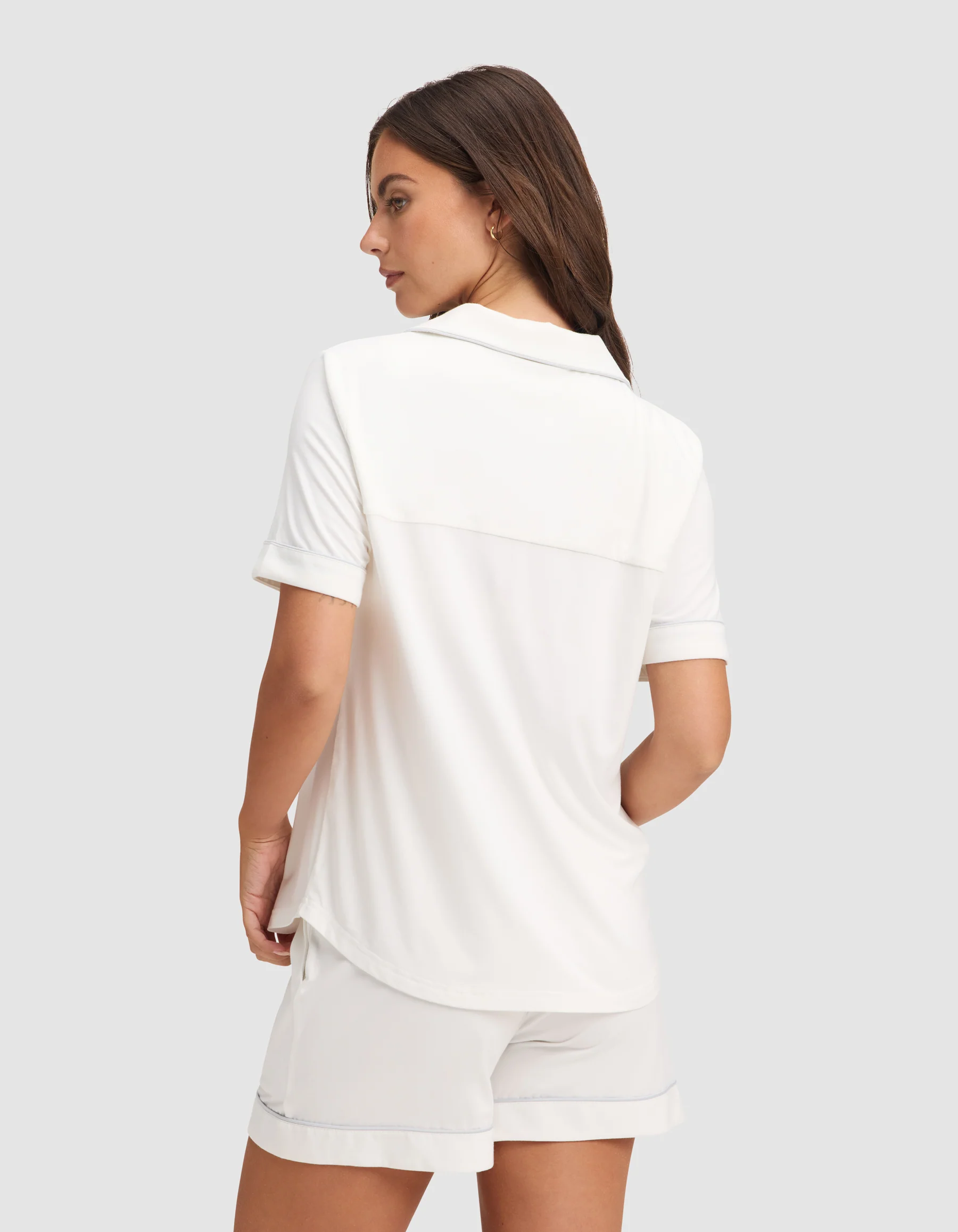 Women's Bamboo Stretch-Knit Short Sleeve Pajama Top - Image 2