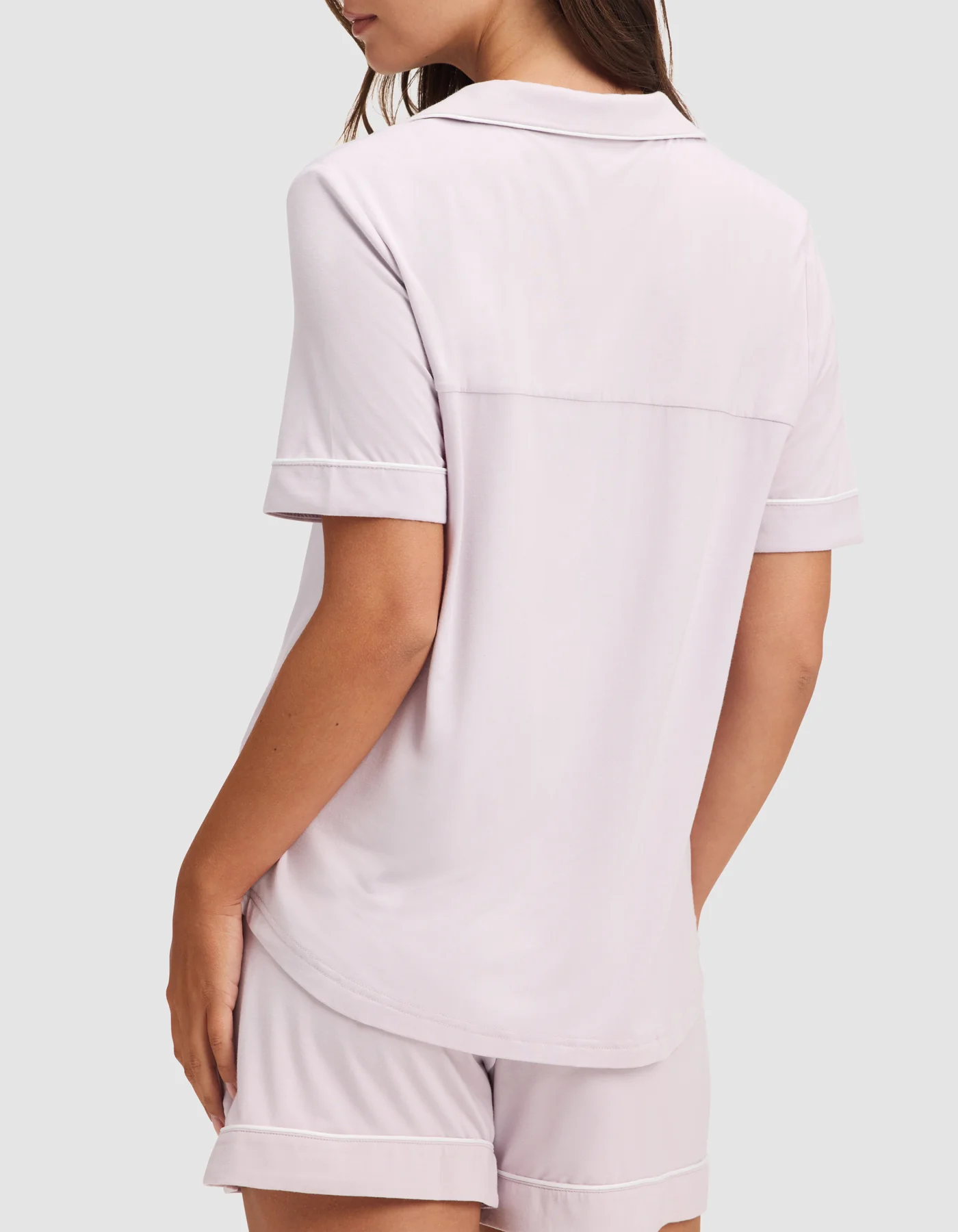 Women's Bamboo Stretch-Knit Short Sleeve Pajama Top - Image 24