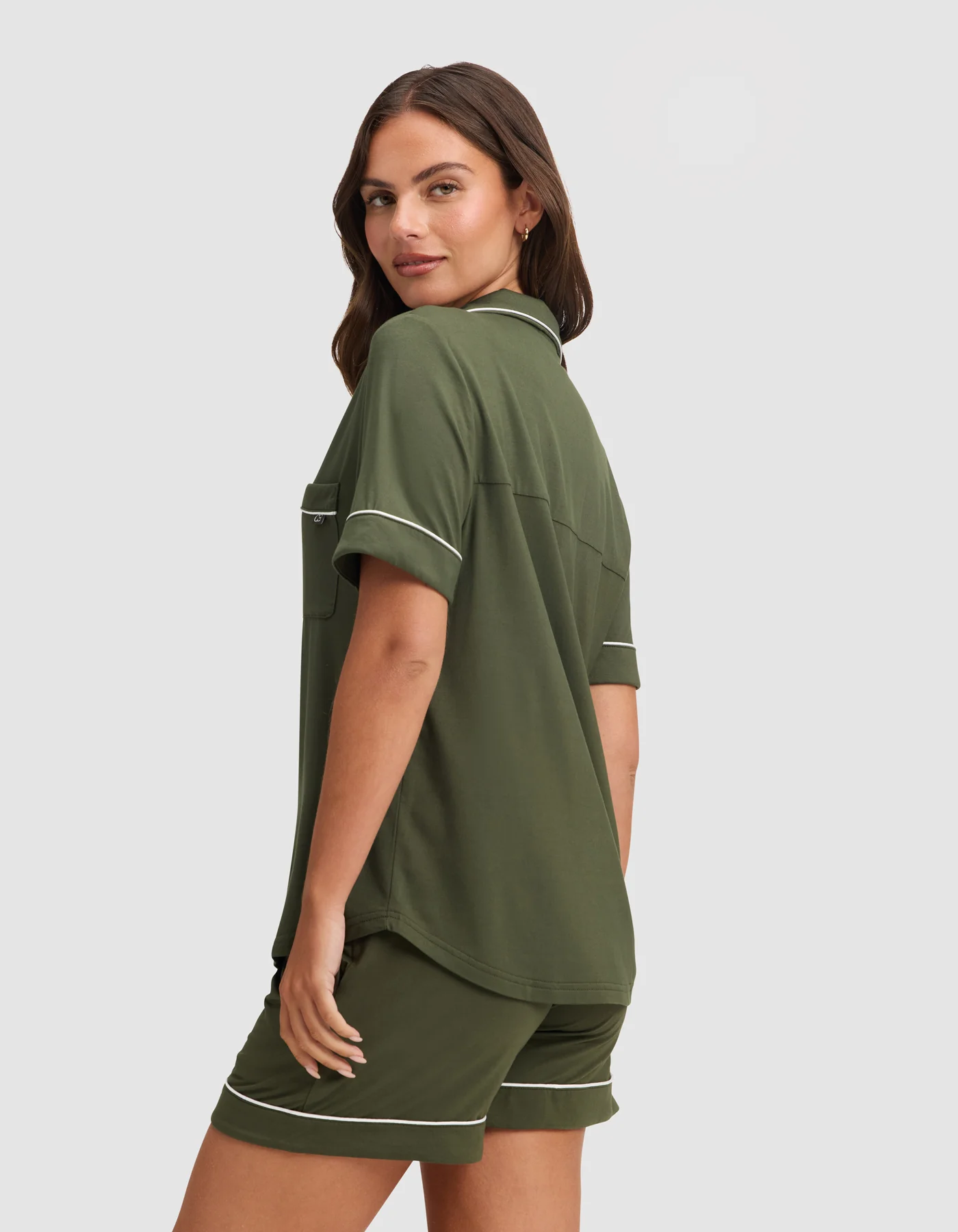 Women's Bamboo Stretch-Knit Short Sleeve Pajama Top - Image 30
