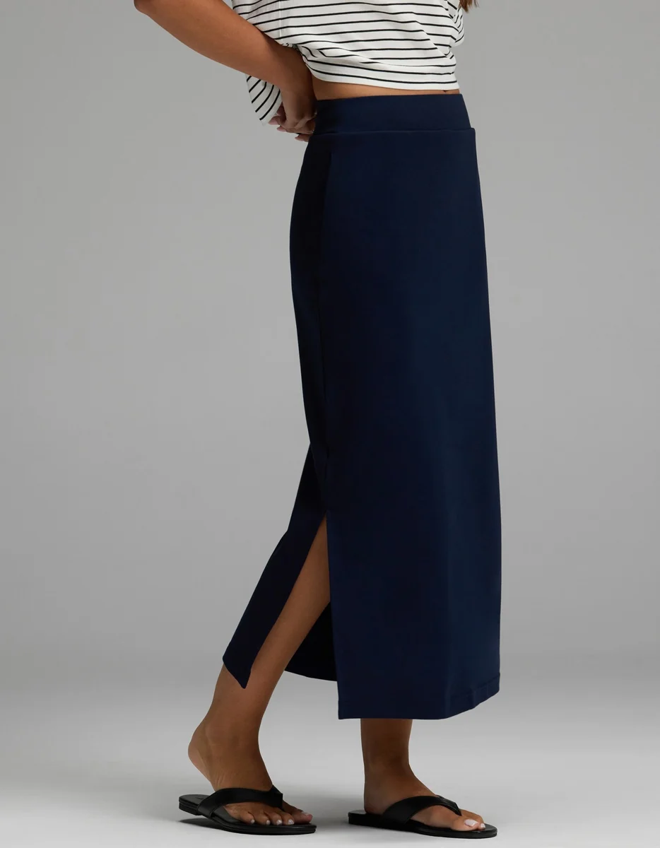Women's Brushed Bamboo Midi Skirt