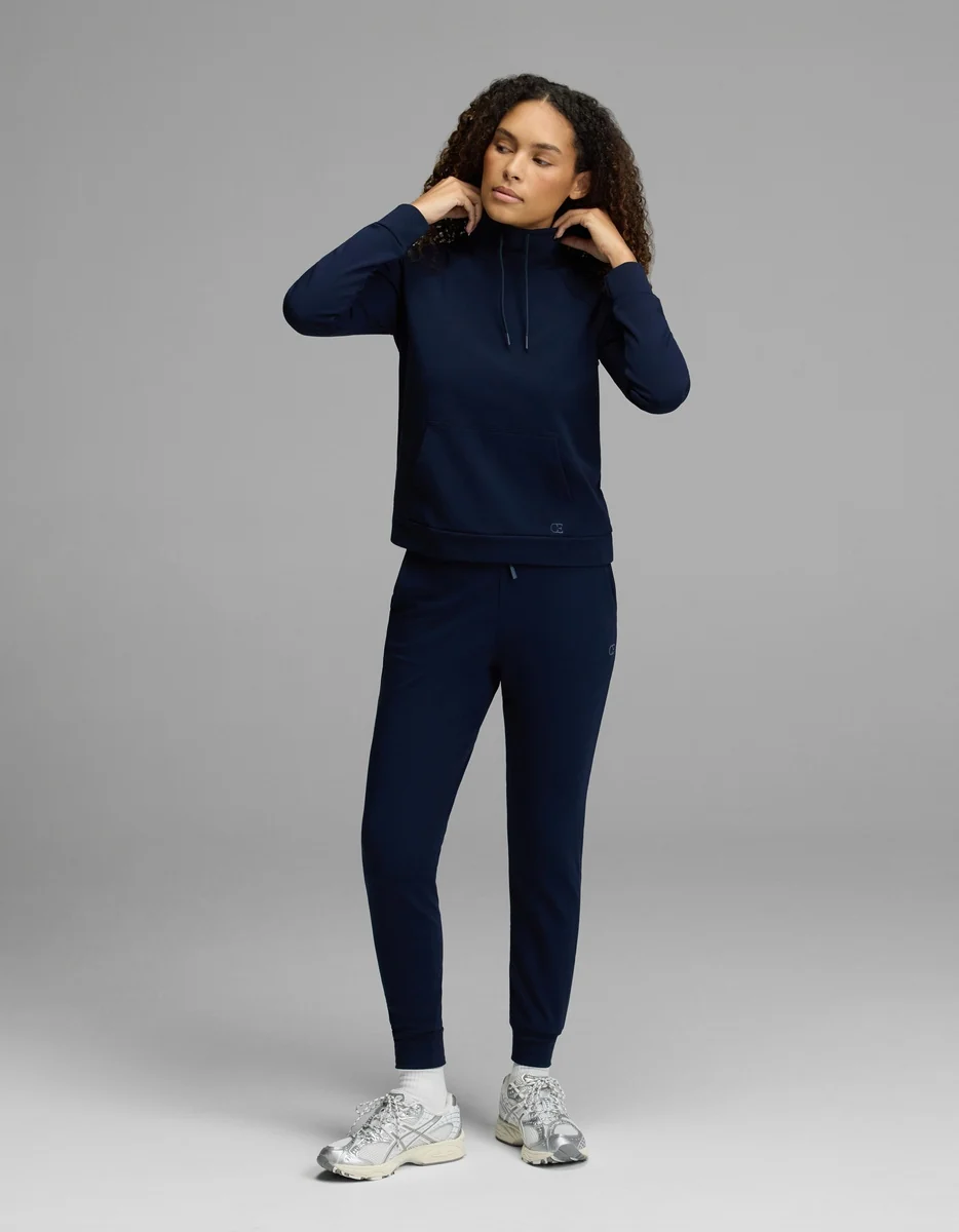 Women's Brushed Bamboo Mock Neck & Jogger Set