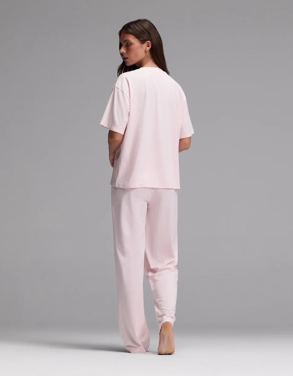 Women's First Layer Pajama Short Sleeve Tee & Pajama Pant Set - Image 2
