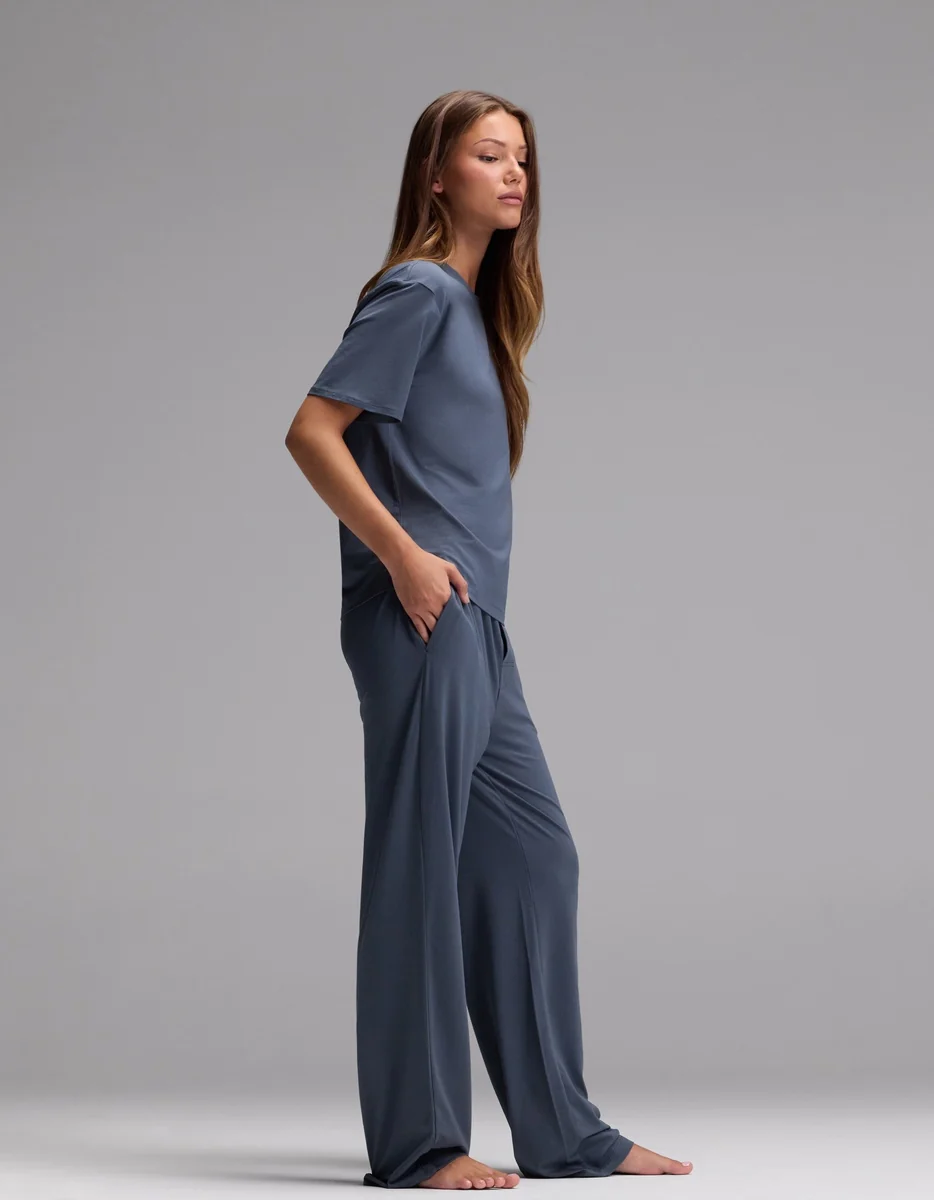 Women's First Layer Pajama Short Sleeve Tee & Pajama Pant Set - Image 17