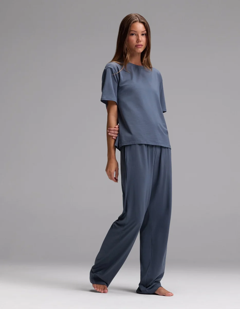 Women's First Layer Pajama Short Sleeve Tee & Pajama Pant Set - Image 28