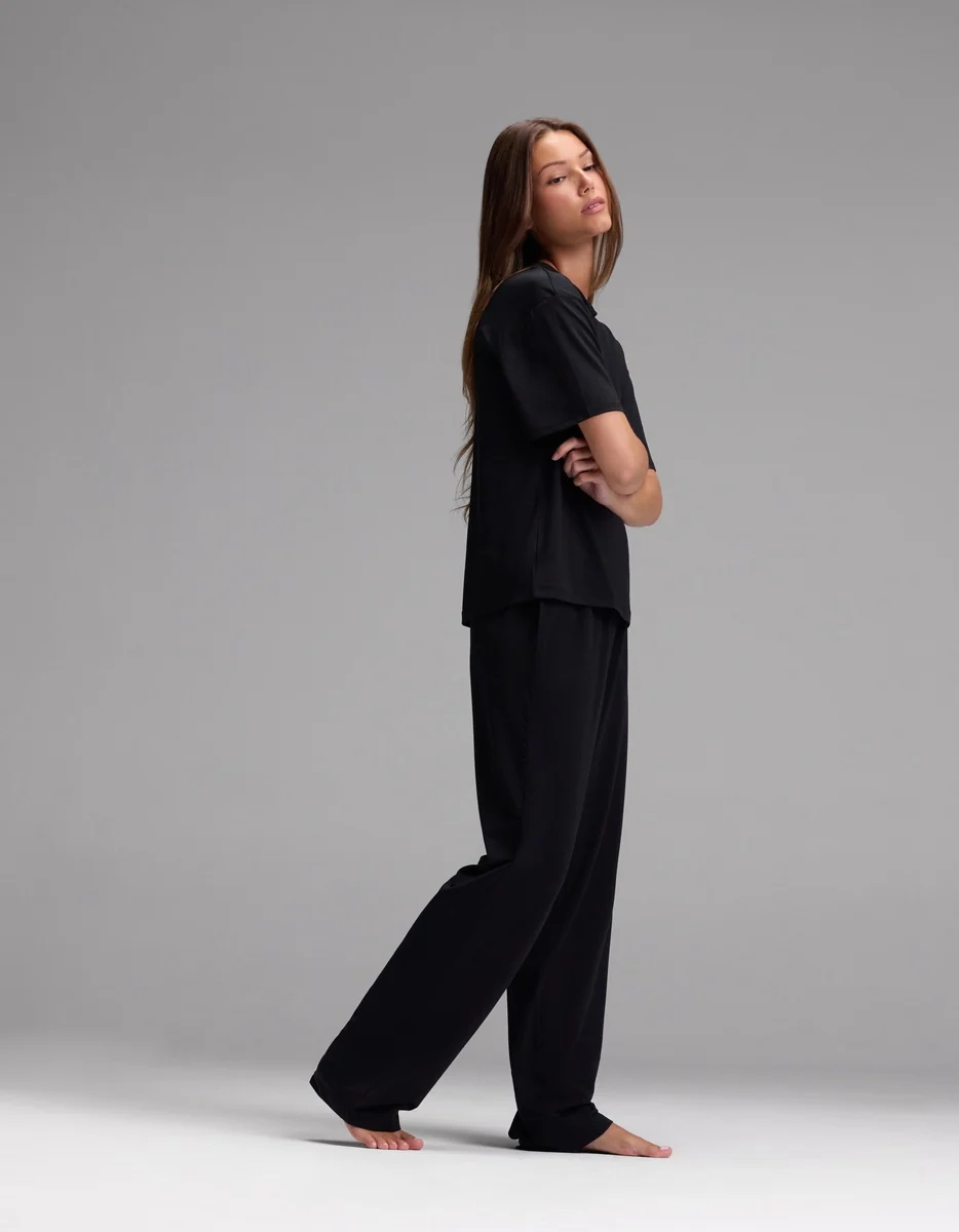 Women's First Layer Pajama Short Sleeve Tee & Pajama Pant Set - Image 21