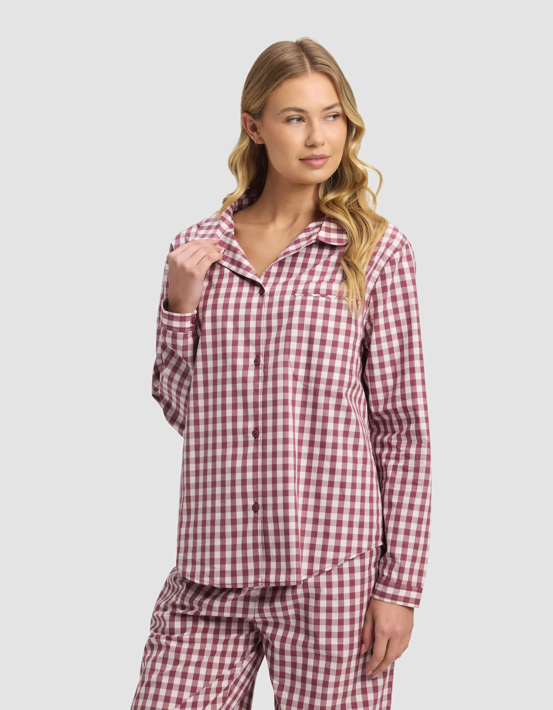 Women's Sutton Long Sleeve Pajama Top - Last Chance