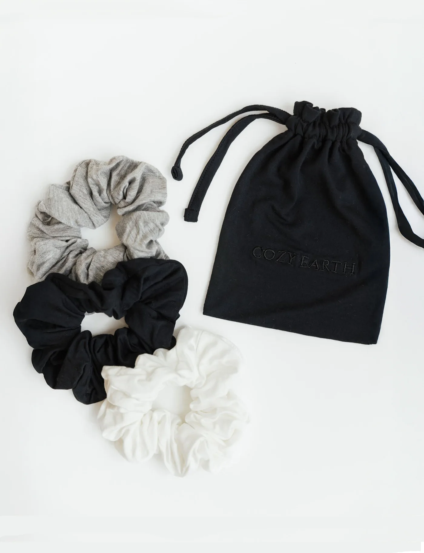 Bamboo Stretch-Knit Scrunchies